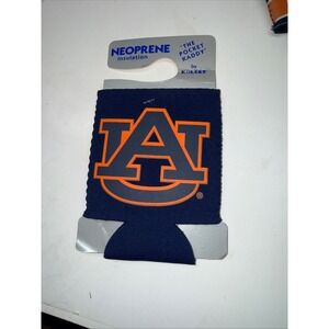 Auburn Tigers Pocket Kaddy Neoprene Can Cooler Koozie Kolder NCAA Navy Orange